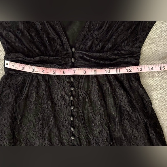 Shyanne Elegant Western Black Lace midi Dress | Size: S | Color: Black - Picture 5 of 12